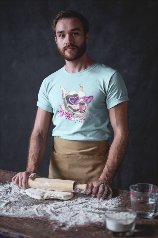 Elton Puppy Short-Sleeve Unisex T-Shirt from Vluxe by Lucky Nahum