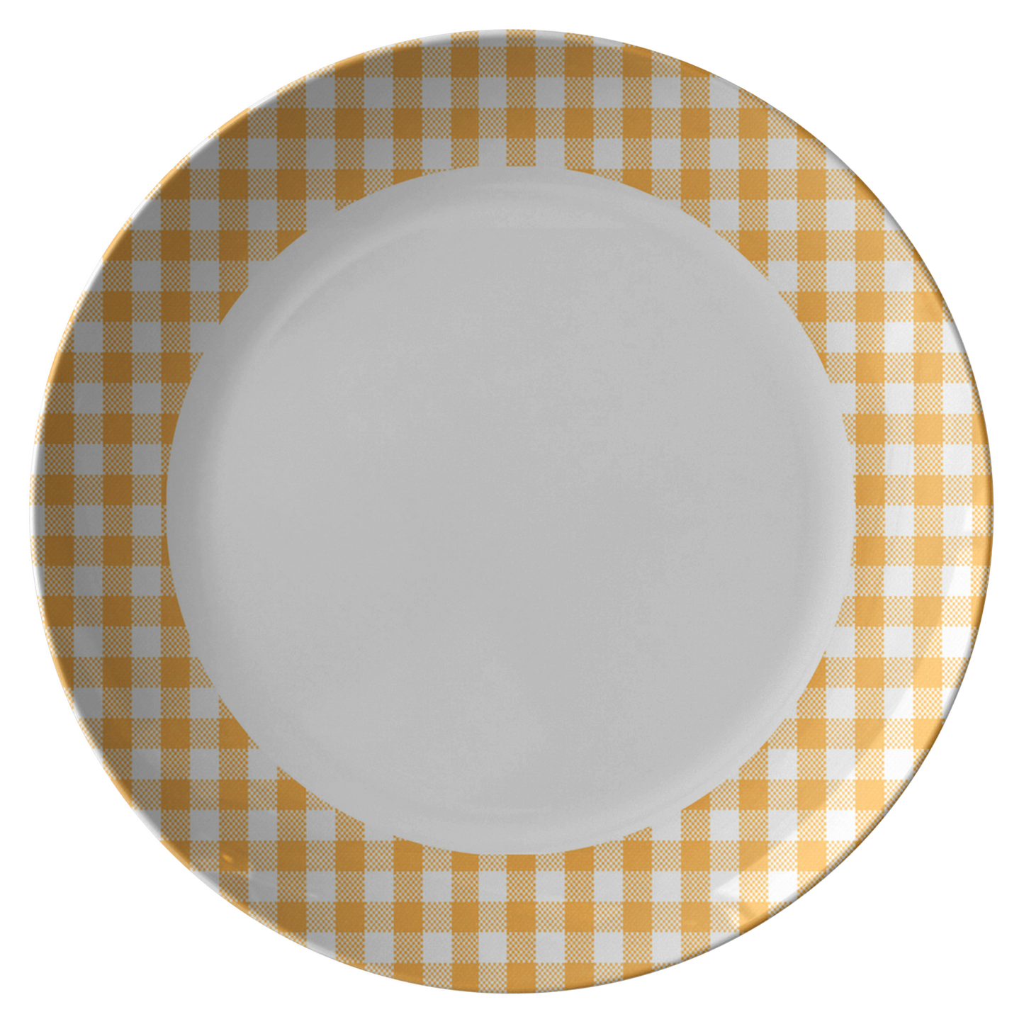 Sartorially Checked Orange Plate
