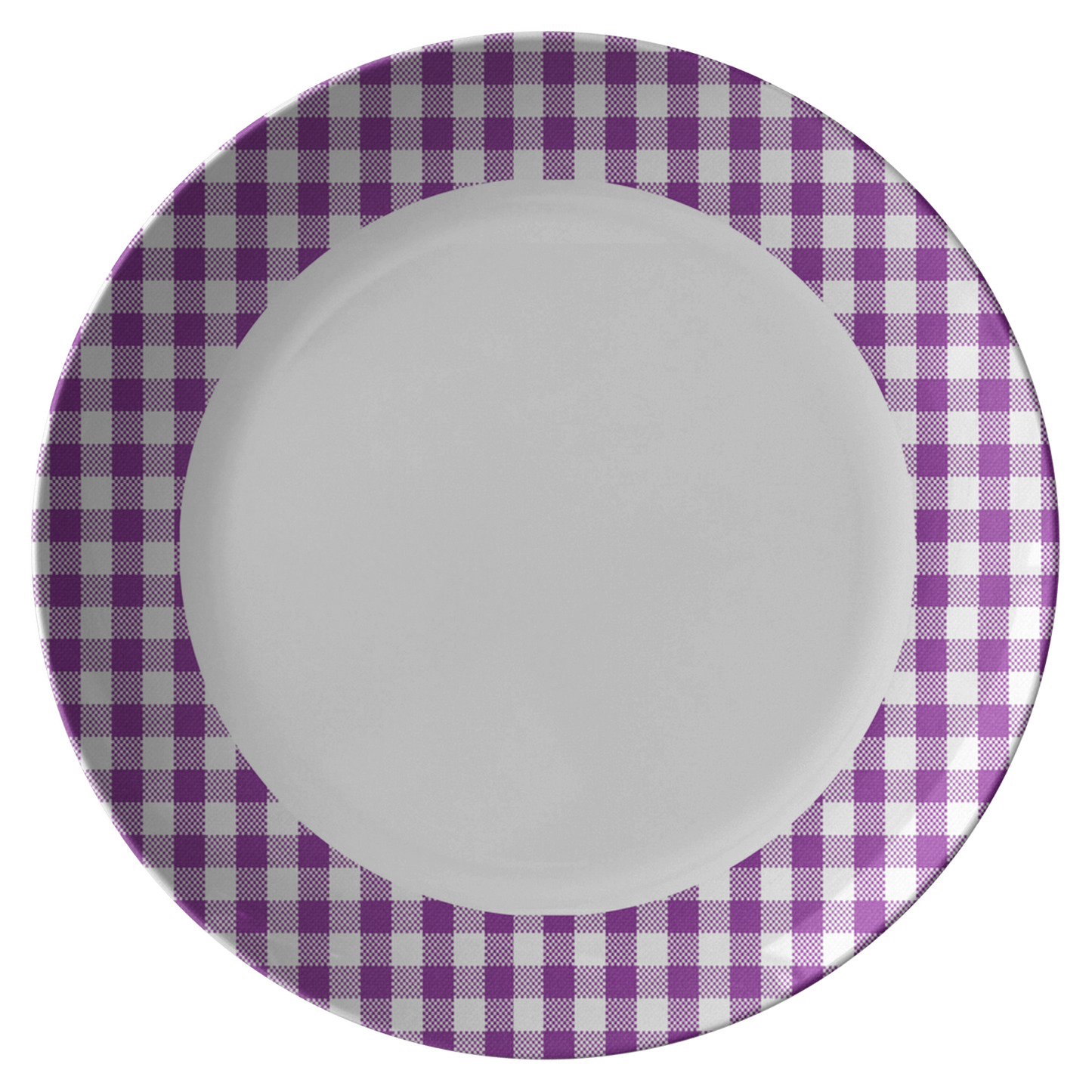 Sartorially Checked Grape Plate