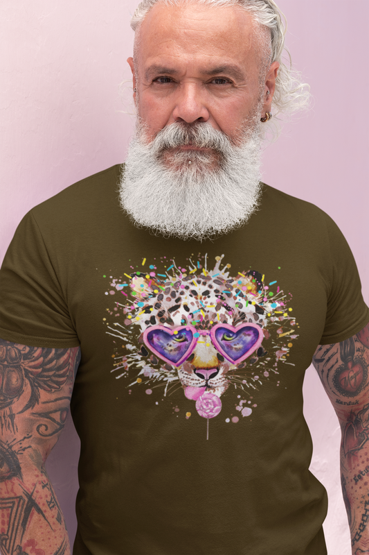 Elton Feline Short-Sleeve Unisex T-Shirt from Vluxe by Lucky Nahum