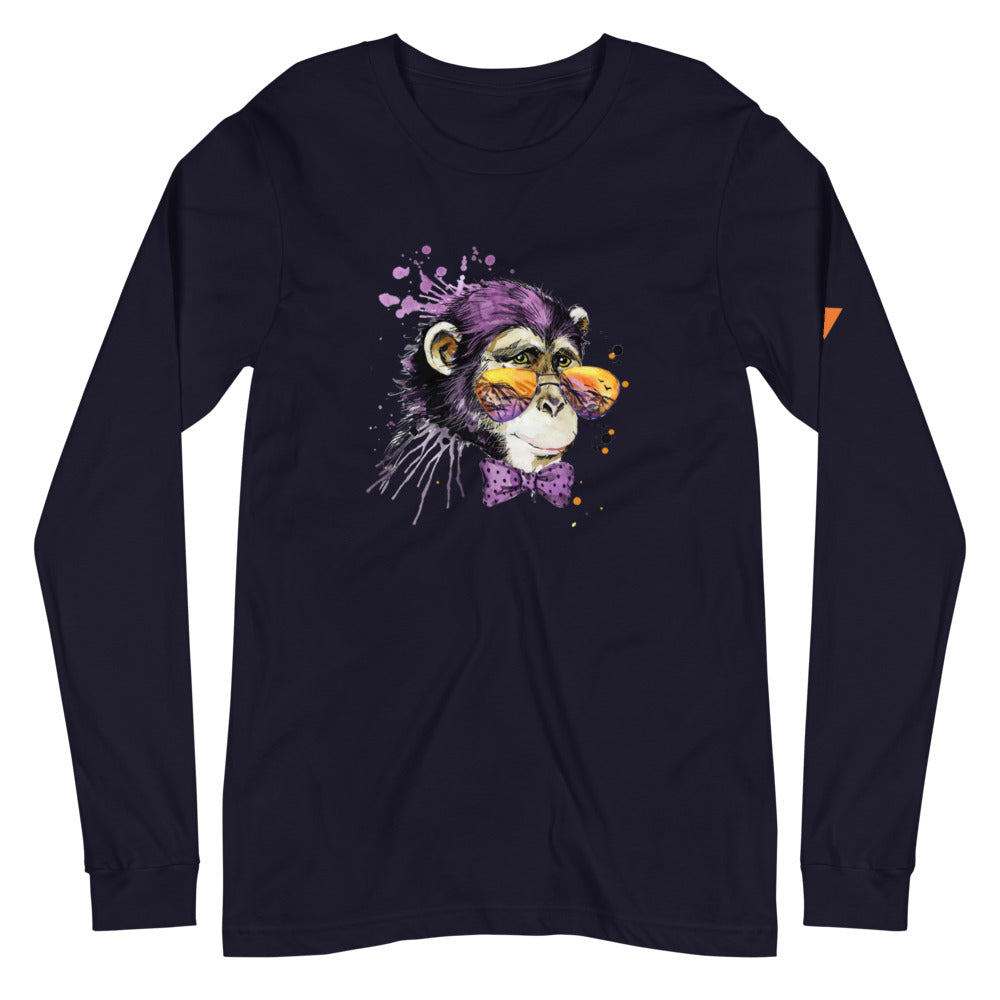 Elton Chimp Unisex Long Sleeve Tee from Vluxe by Lucky Nahum