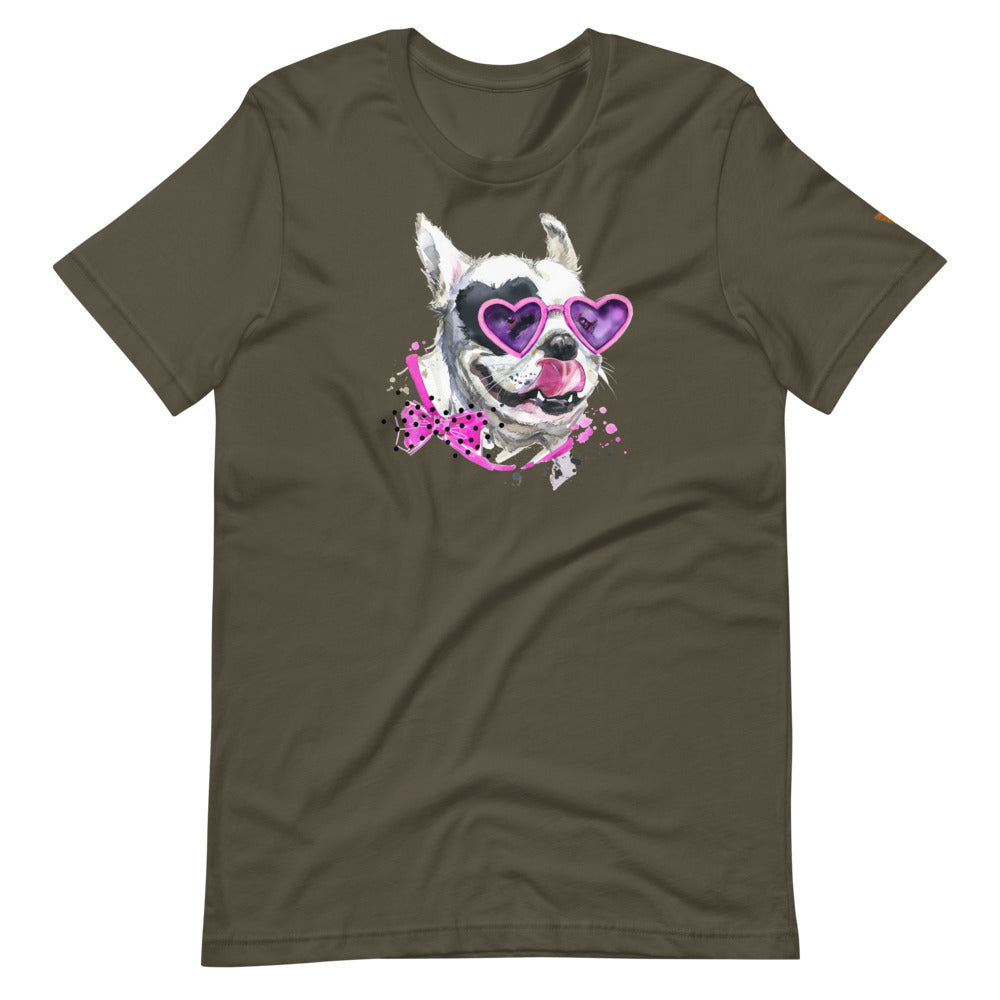Elton Puppy Short-Sleeve Unisex T-Shirt from Vluxe by Lucky Nahum