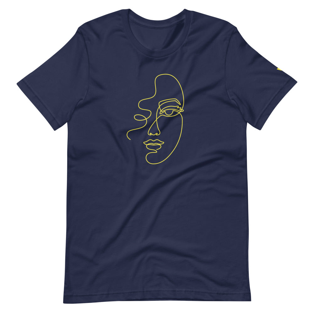 The Face Short-Sleeve Unisex T-Shirt from Vluxe by Lucky Nahum