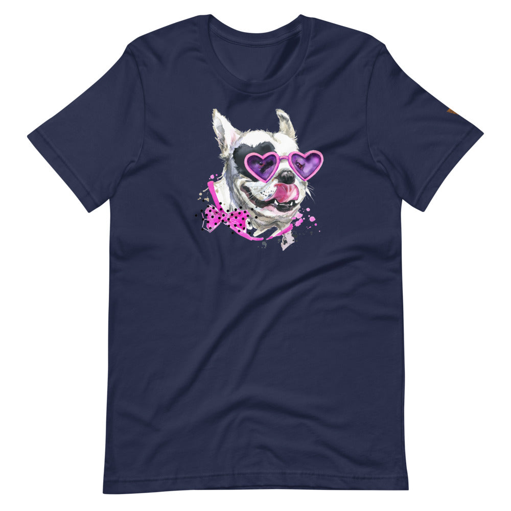 Elton Puppy Short-Sleeve Unisex T-Shirt from Vluxe by Lucky Nahum