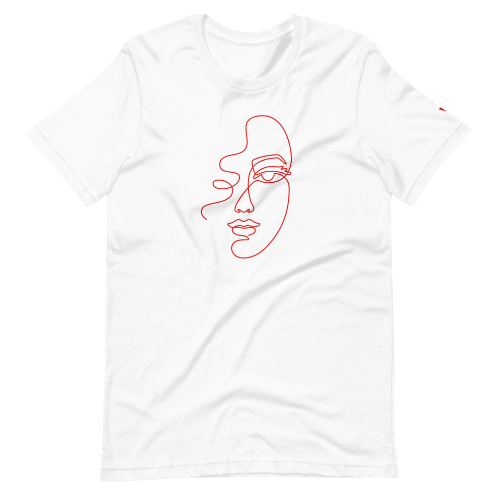 The Face Short-Sleeve Unisex T-Shirt from Vluxe by Lucky Nahum