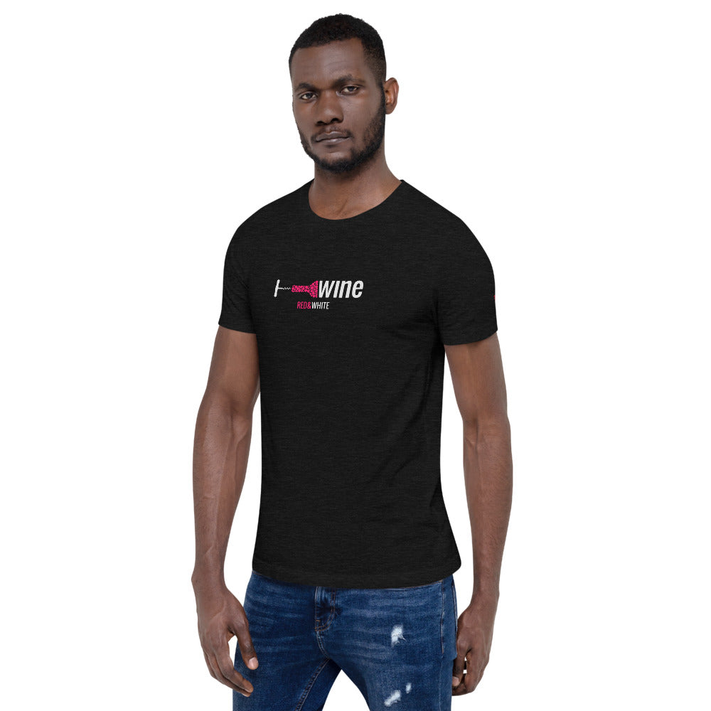 Red & White Short-Sleeve Unisex T-Shirt