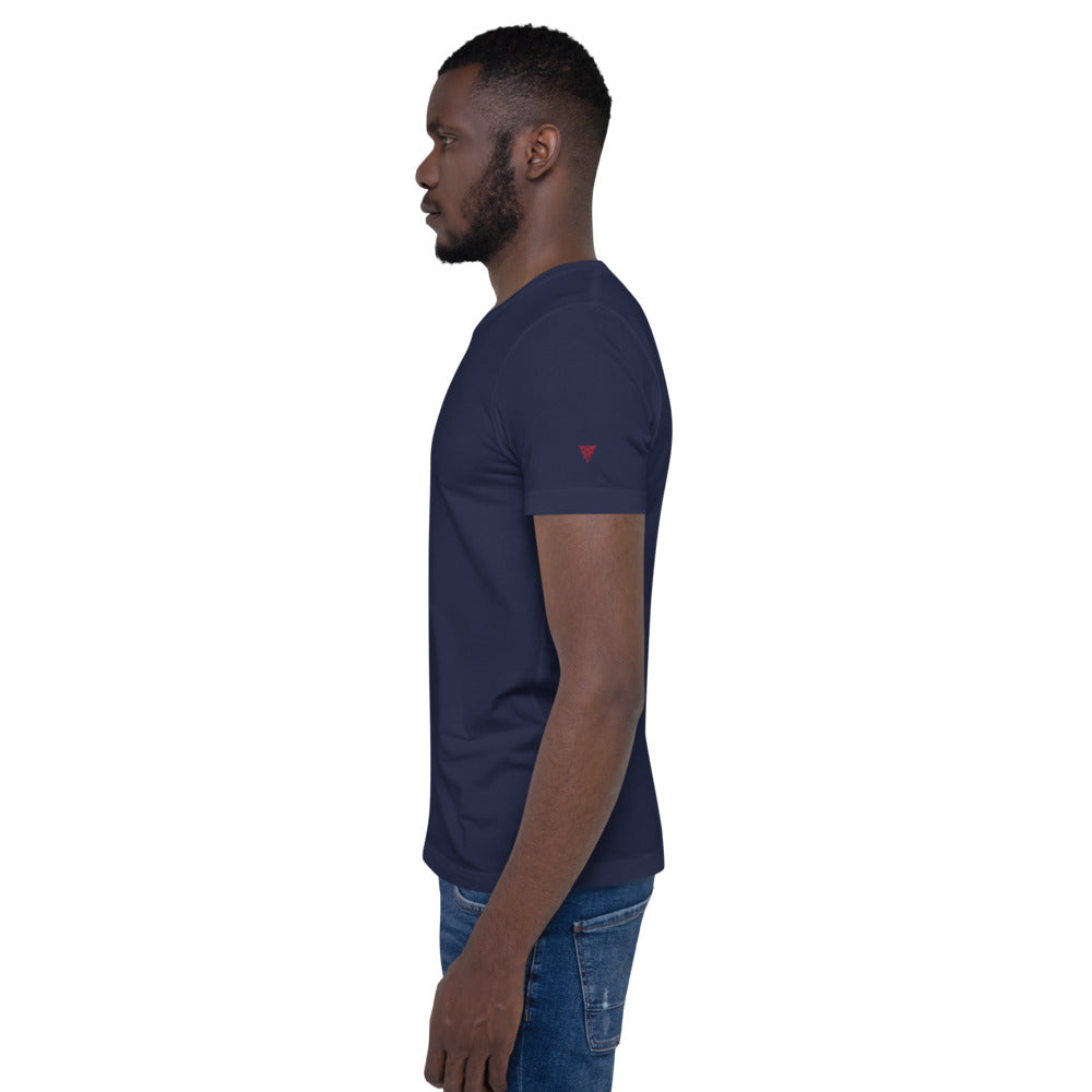 Red & White Short-Sleeve Unisex T-Shirt