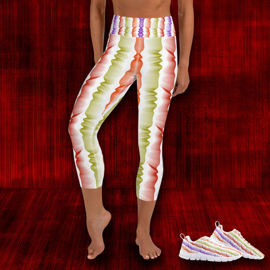 Squiggles Yoga Capri Leggings